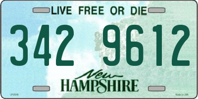NH license plate 3429612
