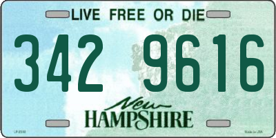 NH license plate 3429616