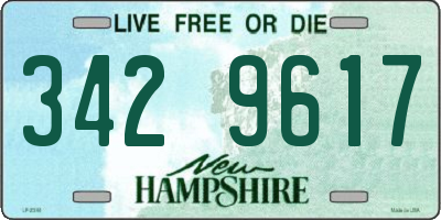 NH license plate 3429617