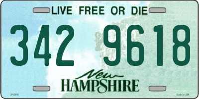 NH license plate 3429618