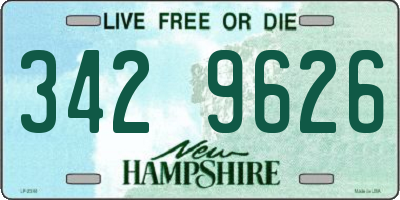 NH license plate 3429626