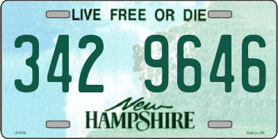 NH license plate 3429646