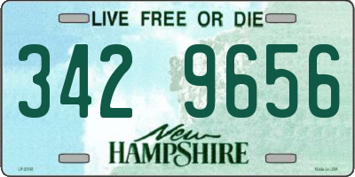 NH license plate 3429656