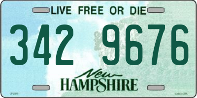 NH license plate 3429676