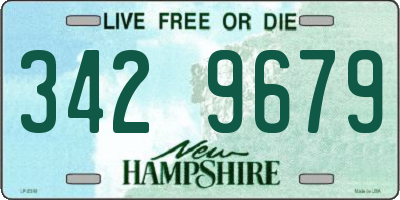 NH license plate 3429679