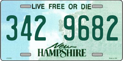 NH license plate 3429682