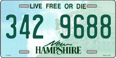 NH license plate 3429688