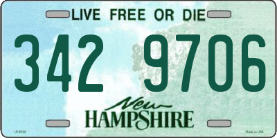 NH license plate 3429706