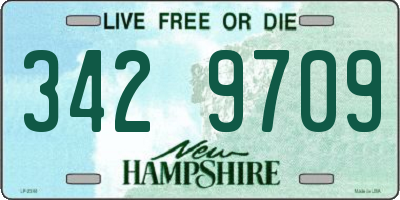 NH license plate 3429709
