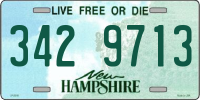 NH license plate 3429713