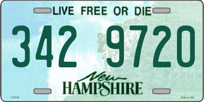 NH license plate 3429720