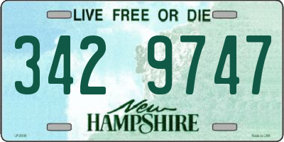 NH license plate 3429747