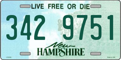 NH license plate 3429751