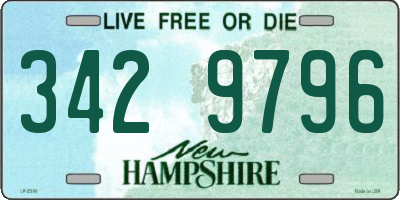 NH license plate 3429796