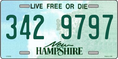 NH license plate 3429797