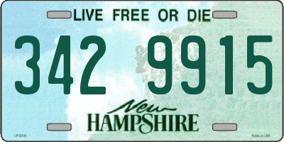 NH license plate 3429915