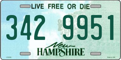 NH license plate 3429951