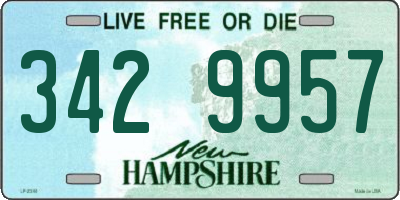 NH license plate 3429957