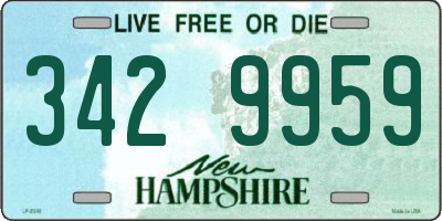 NH license plate 3429959