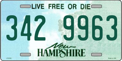 NH license plate 3429963