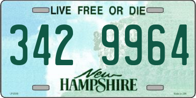 NH license plate 3429964