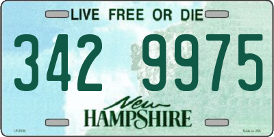 NH license plate 3429975