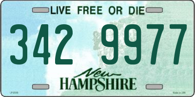 NH license plate 3429977