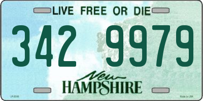 NH license plate 3429979