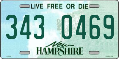 NH license plate 3430469