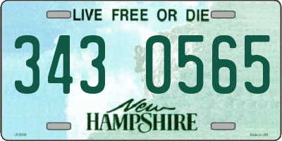 NH license plate 3430565
