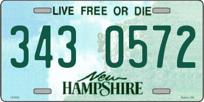 NH license plate 3430572