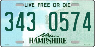 NH license plate 3430574