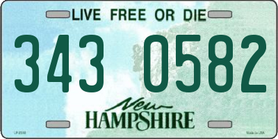 NH license plate 3430582