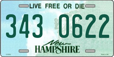 NH license plate 3430622