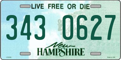 NH license plate 3430627