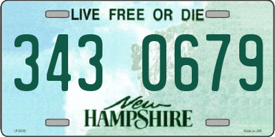NH license plate 3430679