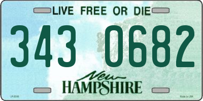 NH license plate 3430682
