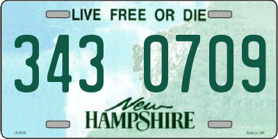 NH license plate 3430709