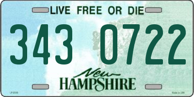 NH license plate 3430722