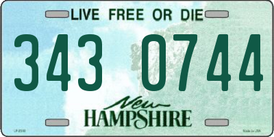 NH license plate 3430744