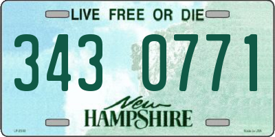NH license plate 3430771
