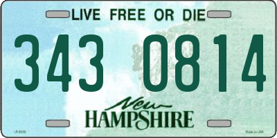 NH license plate 3430814