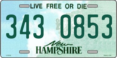 NH license plate 3430853