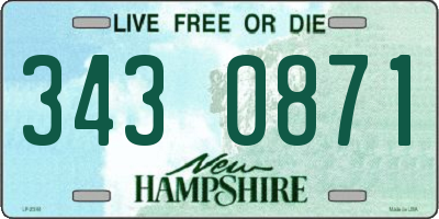 NH license plate 3430871