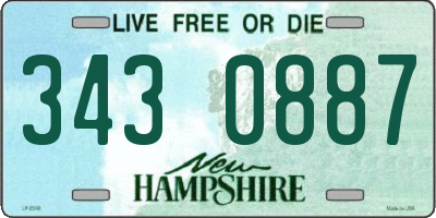 NH license plate 3430887