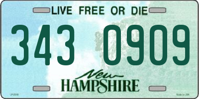 NH license plate 3430909