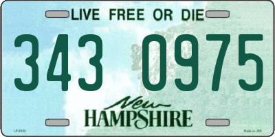 NH license plate 3430975