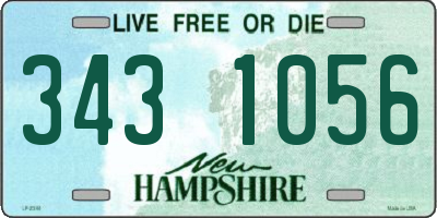 NH license plate 3431056
