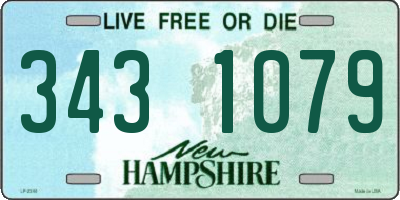 NH license plate 3431079