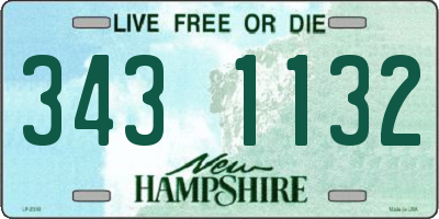 NH license plate 3431132